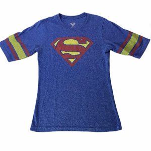 Supergirl T Shirt Short Sleeve Blue Superman Logo